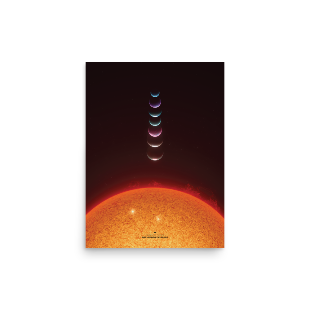 Trappist-1 System Posters (Multiple Variants)