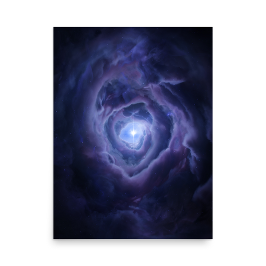 Layered Nebula Poster